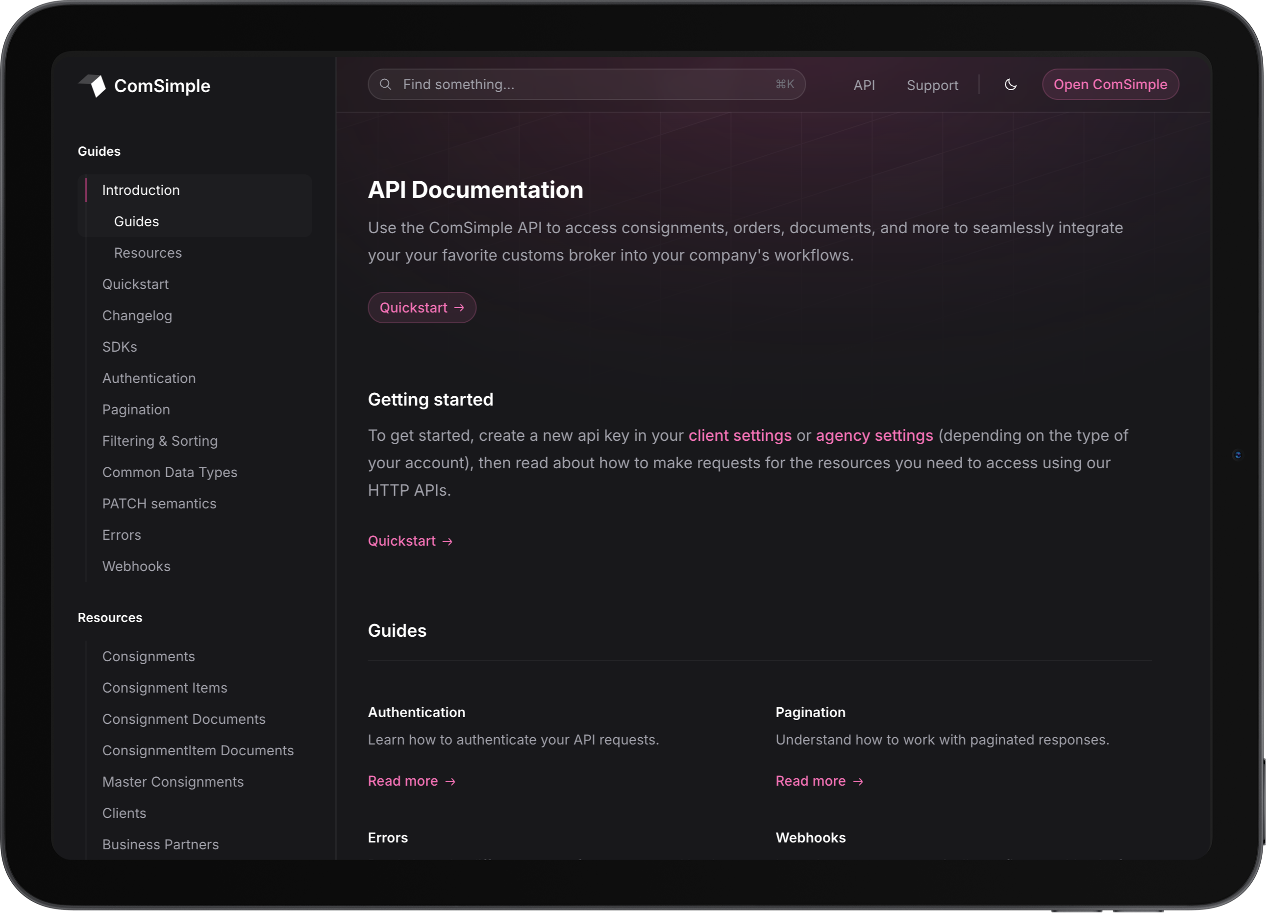 API Dokumentation