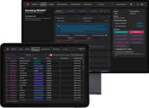 Screenshot of two applications.